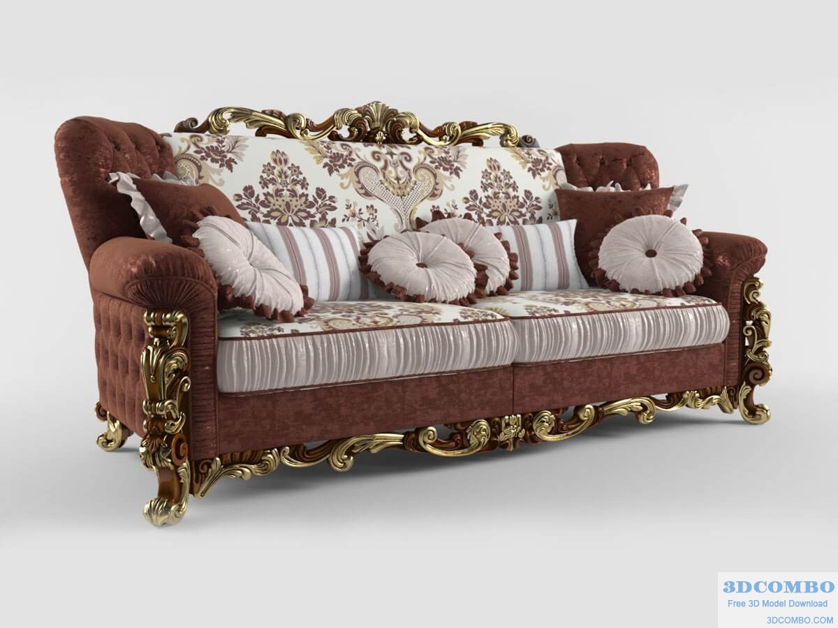 Neoclassical Chair 3dcombo.com 2