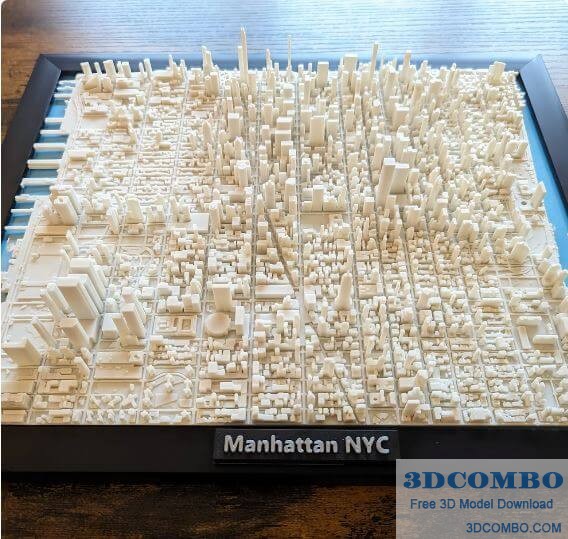 NEW YORK CITY MANHATTAN (LARGE 8X10)