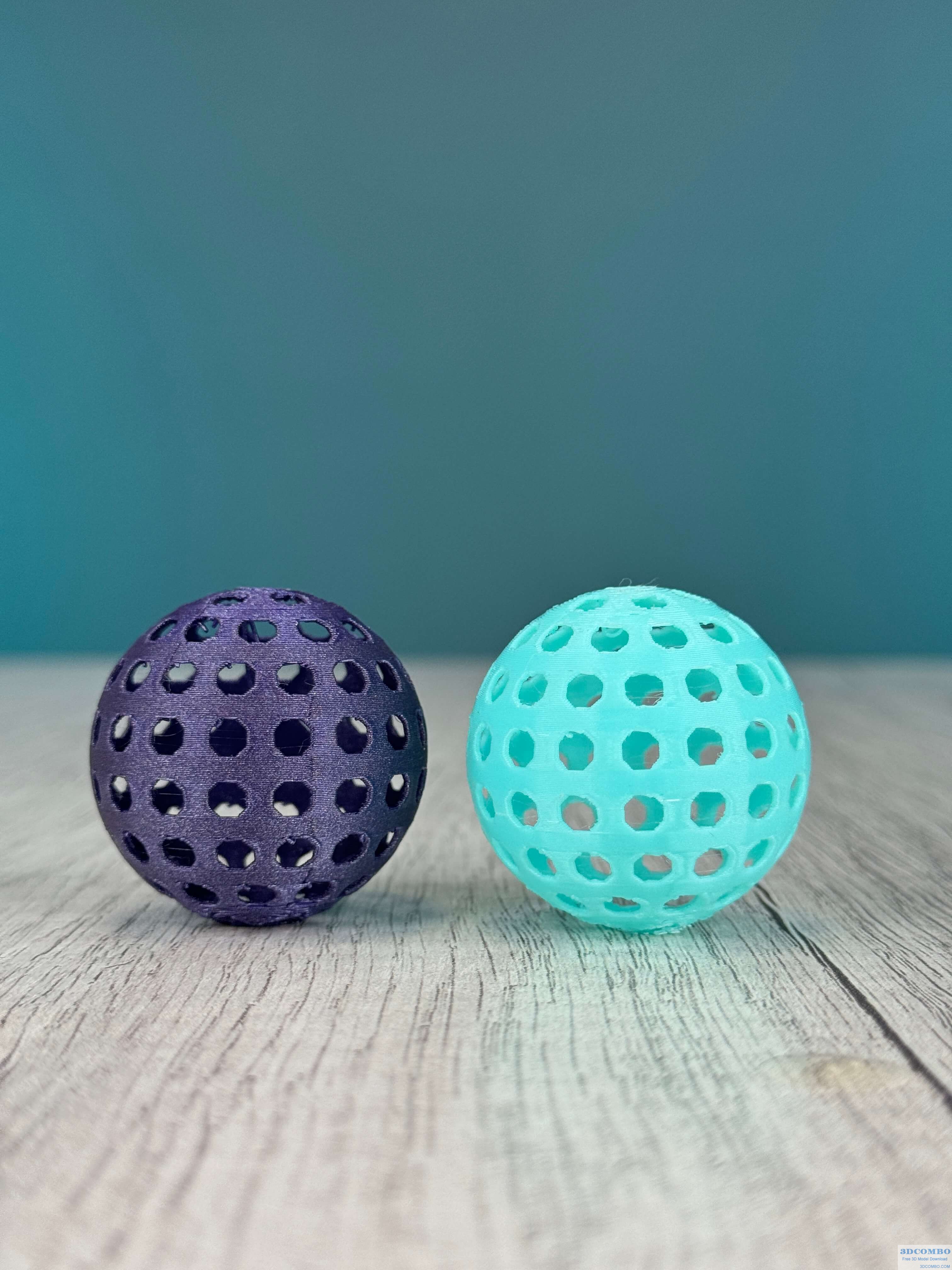 Over Engineered Airless Ping Pong Balls1.3dcombo.com