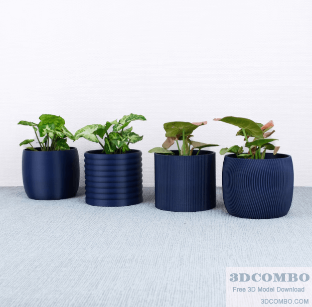 Primavere Flower Pot Set.3dcombo.com