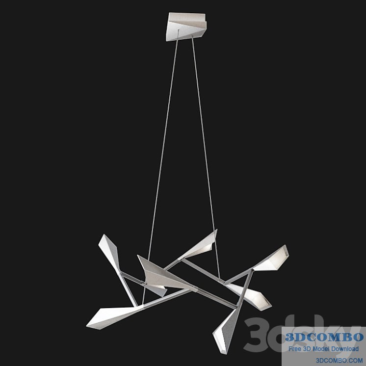 Quill LED Chandelier By Hubbardton Forge