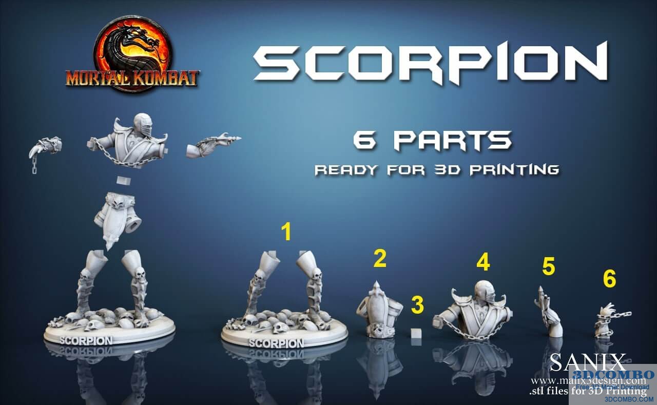 SCORPION - 3D Printable Model STL