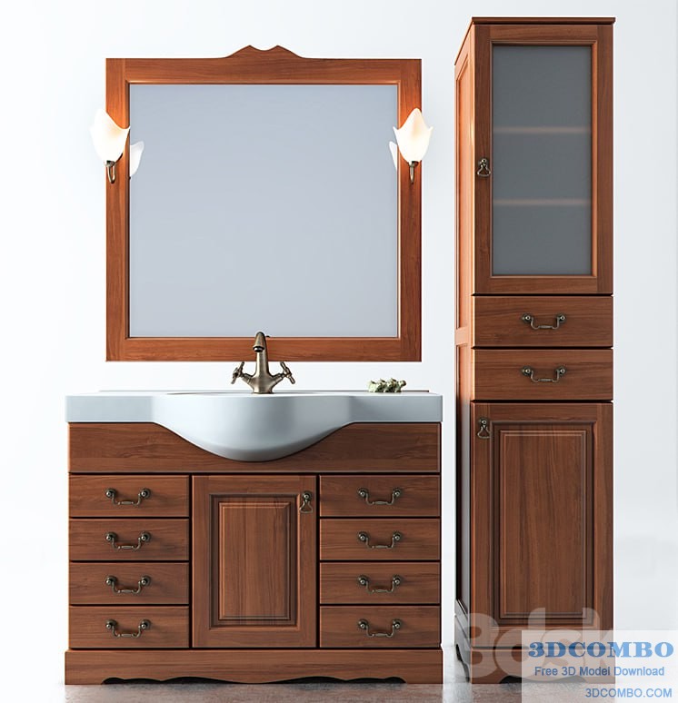 Set of bathroom furniture