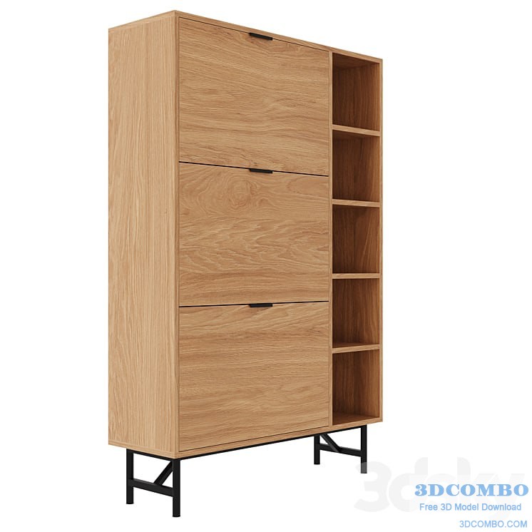 Shoe cabinet with three doors, Jarta LA REDOUTE