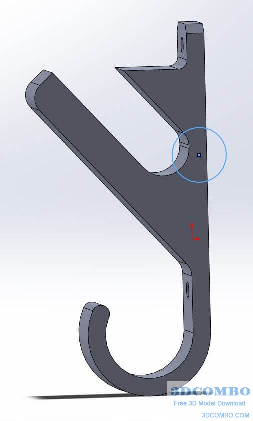 Skateboard Wall Mount Skateboard Rack Skateboard Hook 3D Model1.3dcombo.com