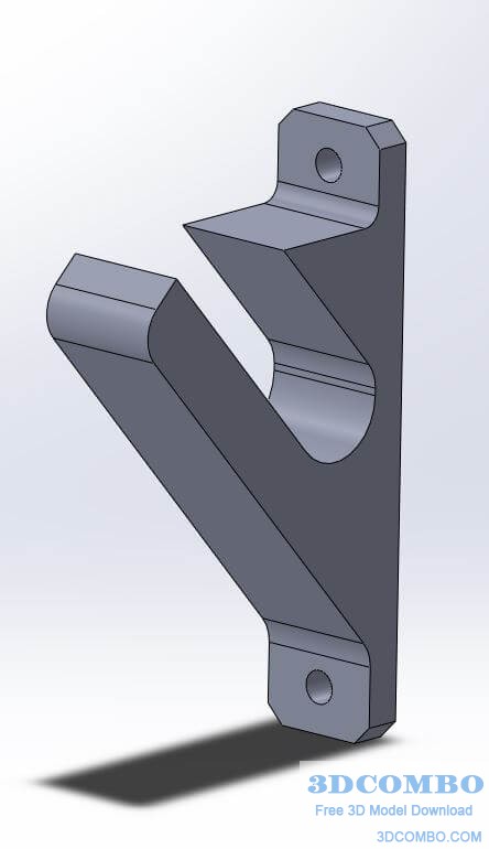 Skateboard Wall Mount Skateboard Rack Skateboard Hook 3D Model2.3dcombo.com