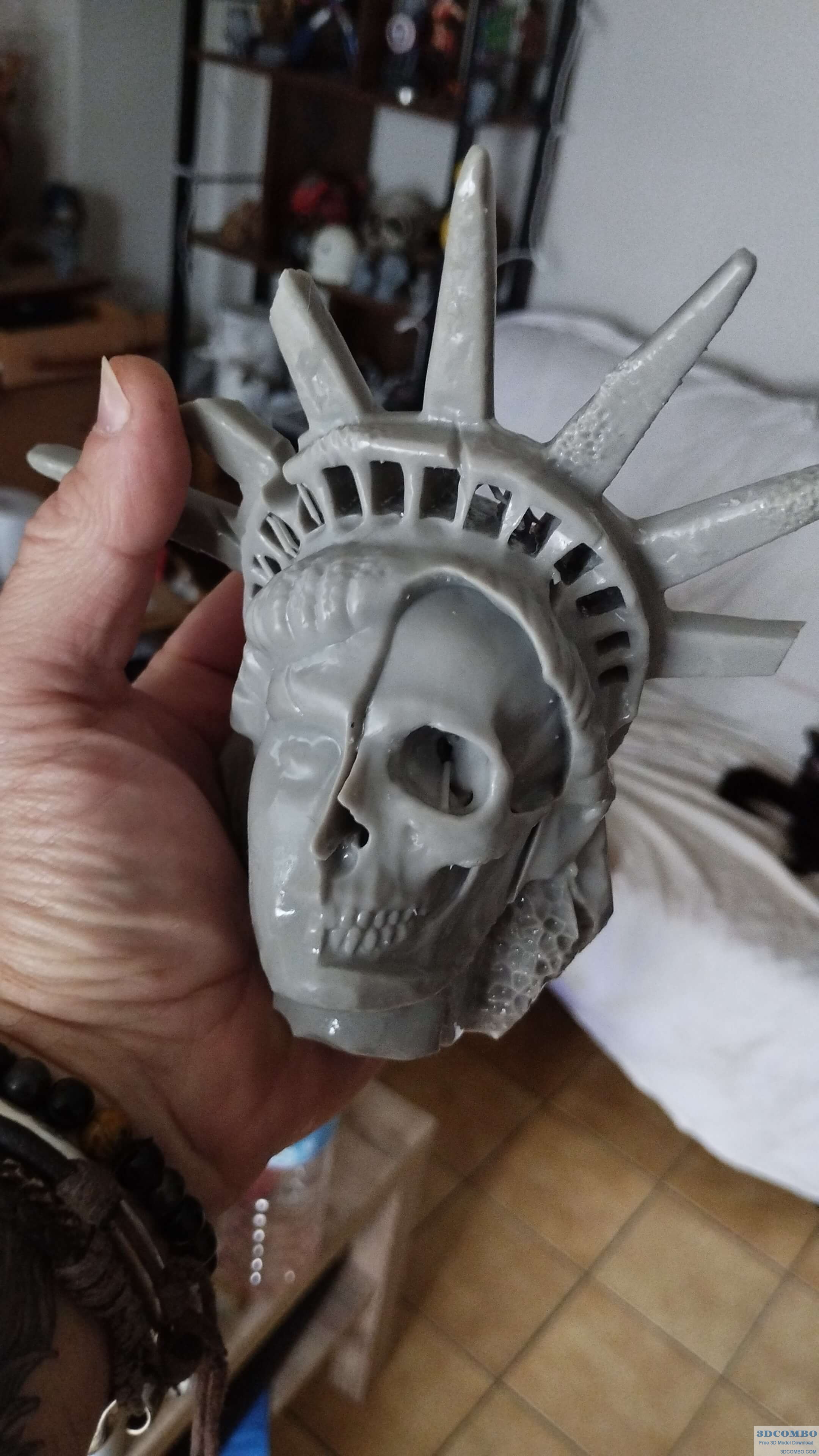 Skull Statue De La Lybertée.3dcombo.com