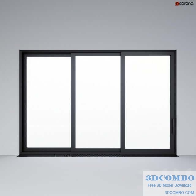 Sliding aluminum window door