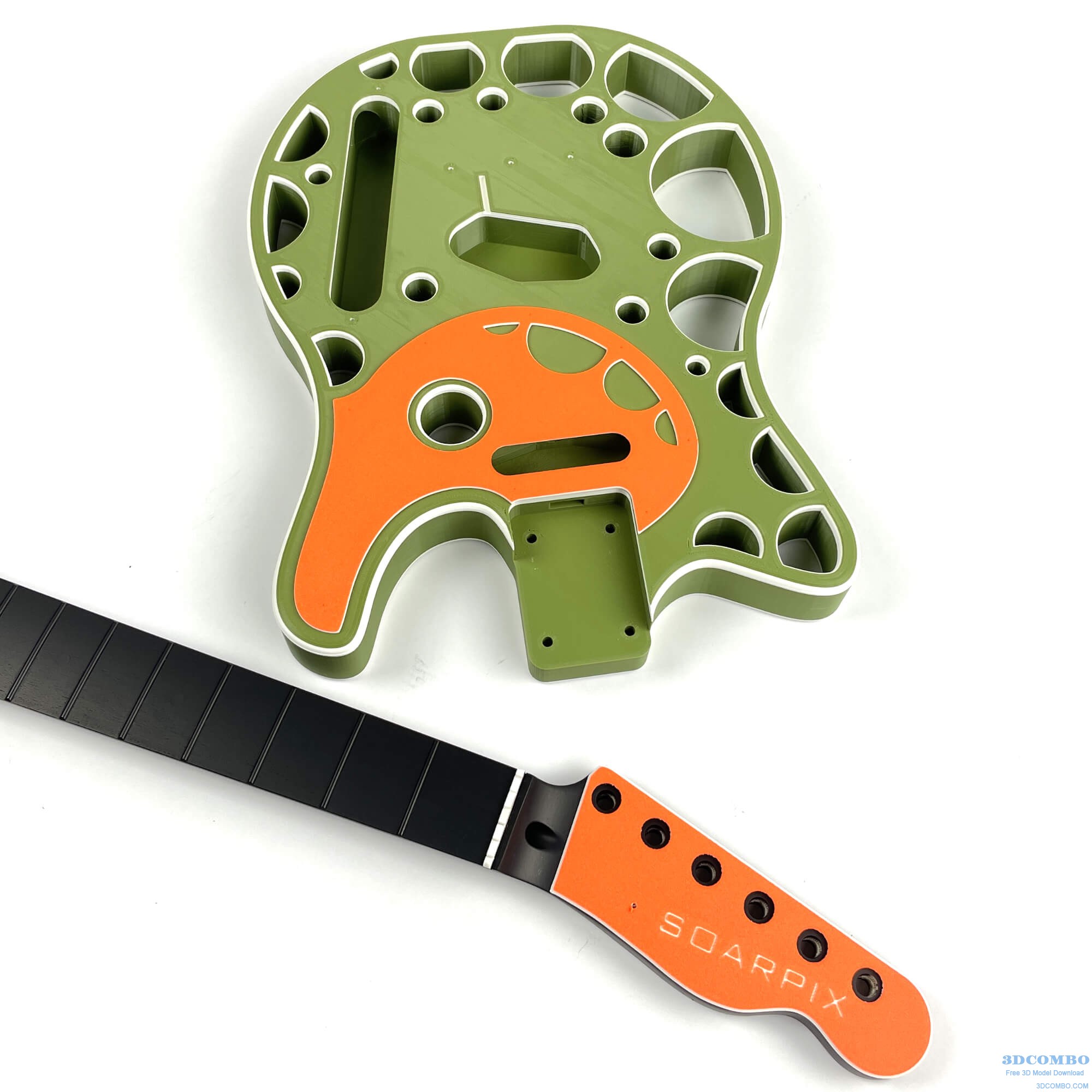 Soarpix Electric Guitar 3D Model.3dcombo.com