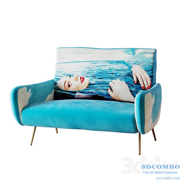 Sofa Seletti Sofa Two Seater Sea Girl