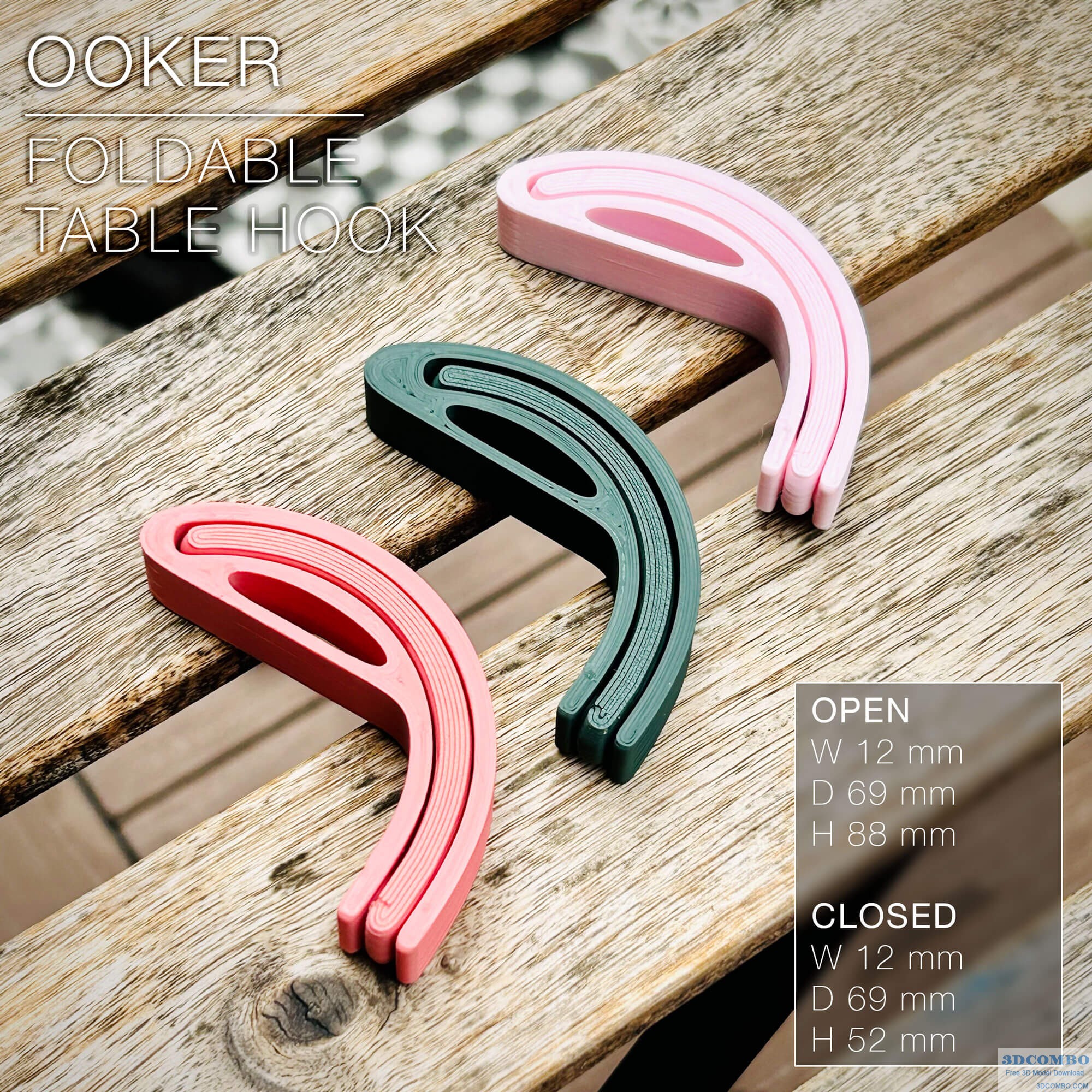 Table Hook 3D Model.3dcombo.com