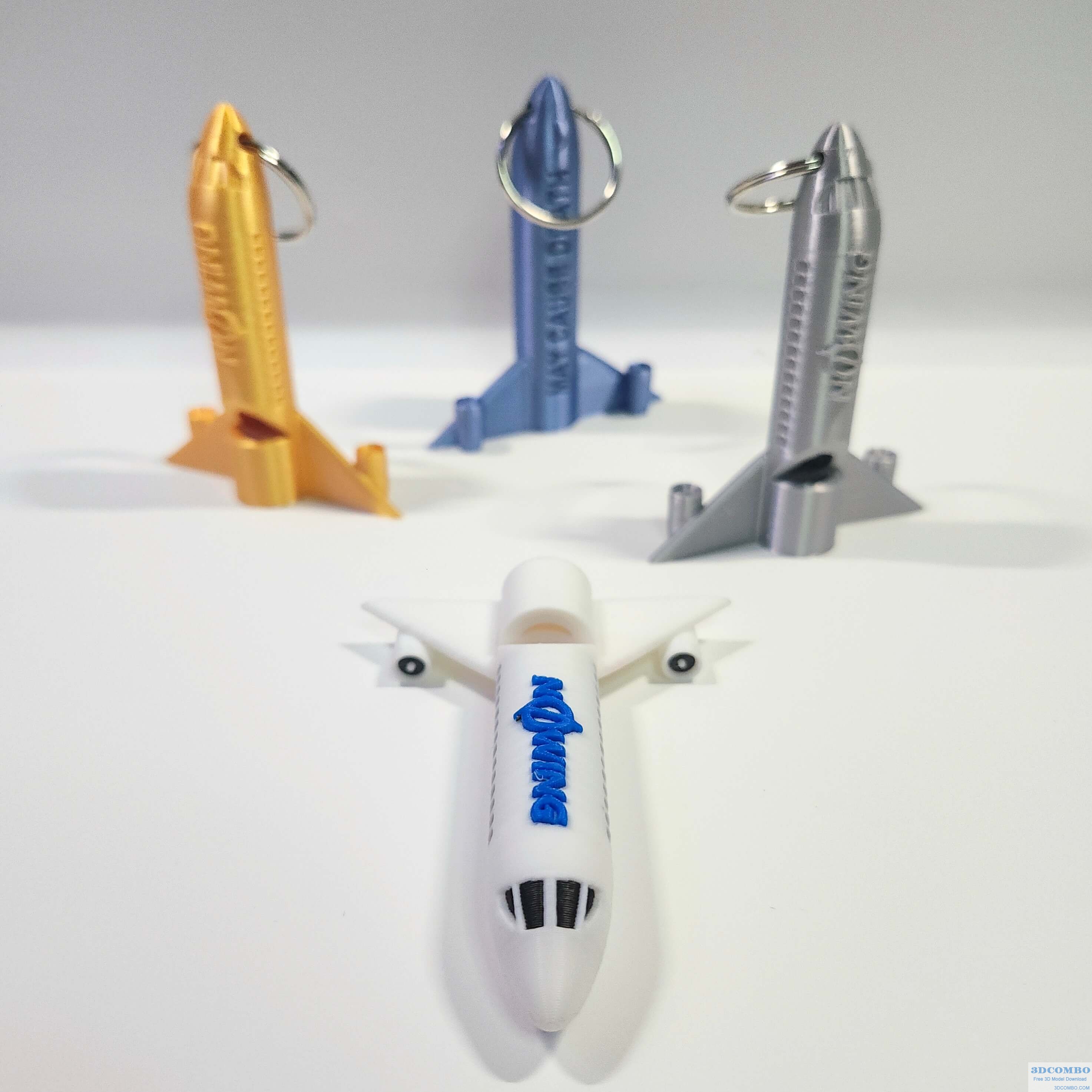 The Aviator's Keychain Airplane Safety Emergency Alert Whistle.3dcombo.com