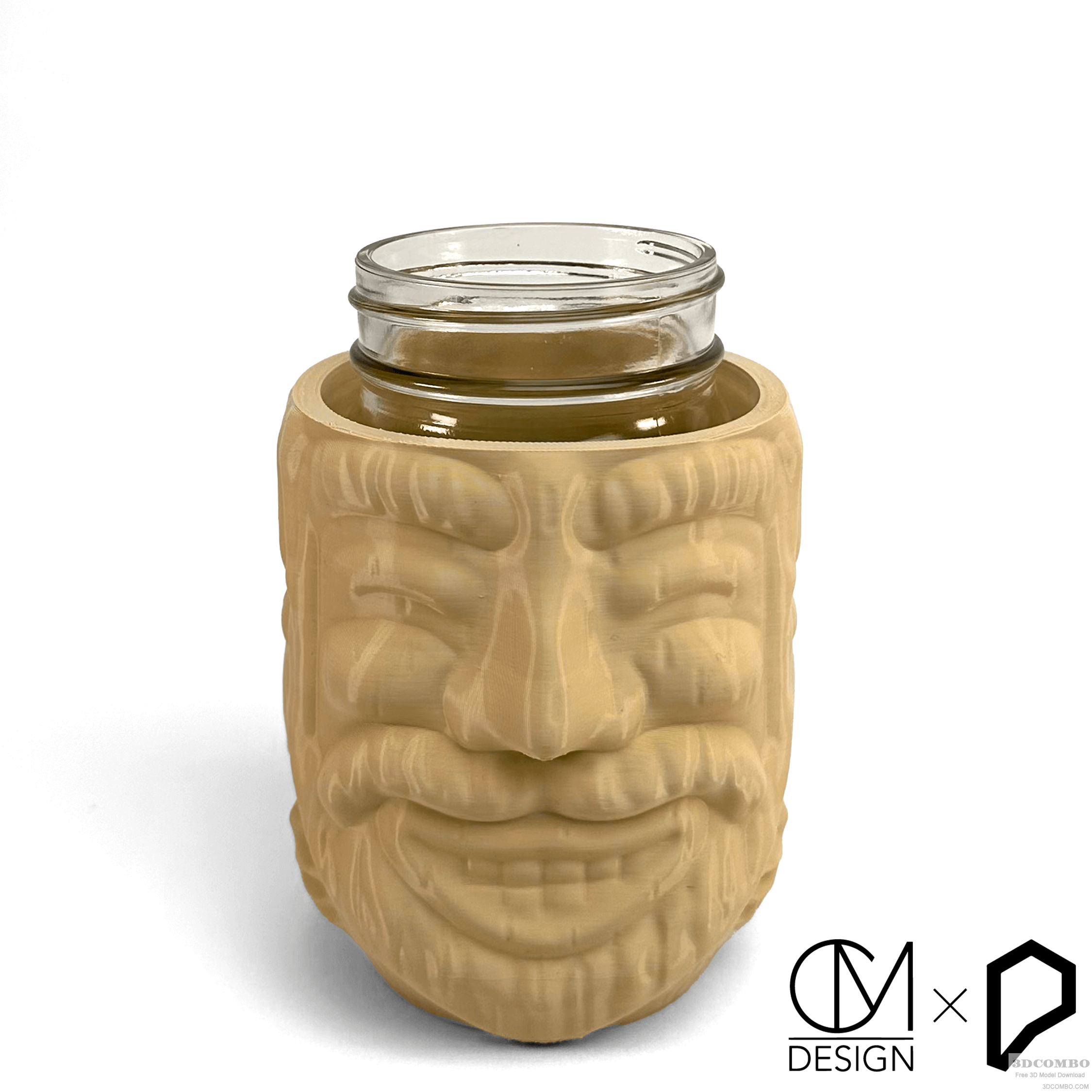 Tiki Mason Jar Cozy.3dcombo.com