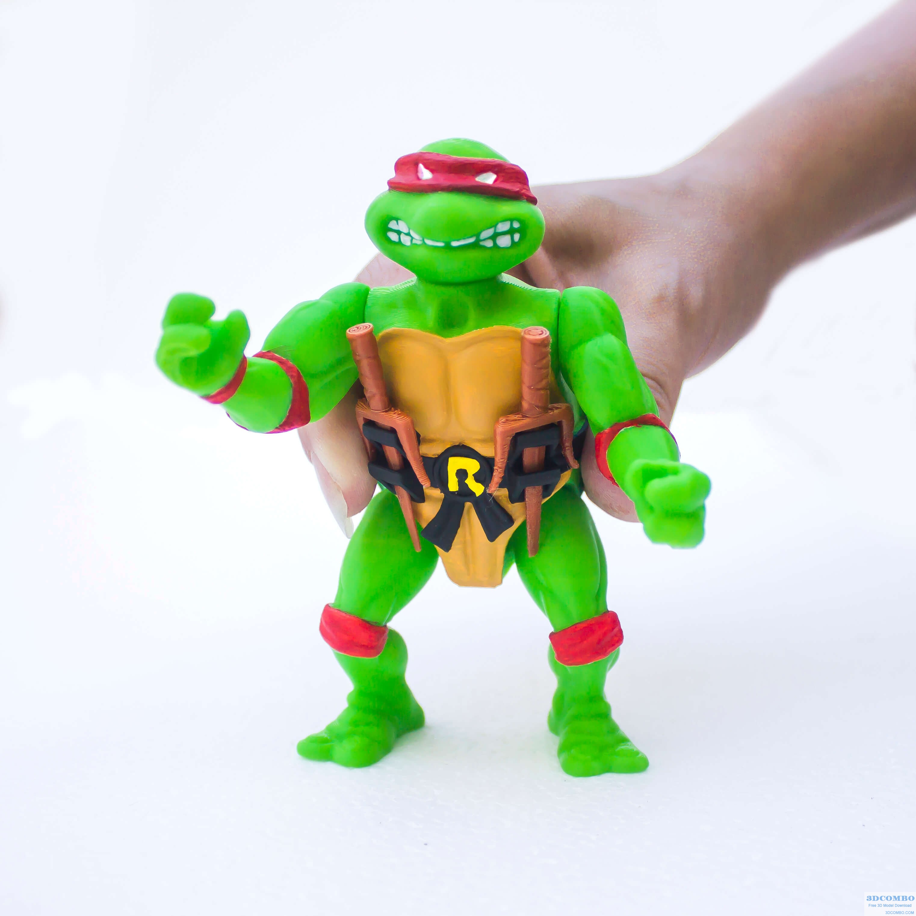 TMNT RAPHAEL 1988 ARTICULATED PRINT-IN-PLACE 3D MODEL