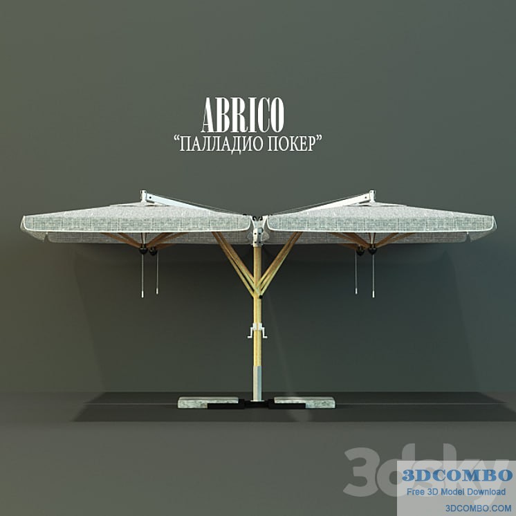 Umbrella Abrico Palladio Poker, Cantilever umbrella