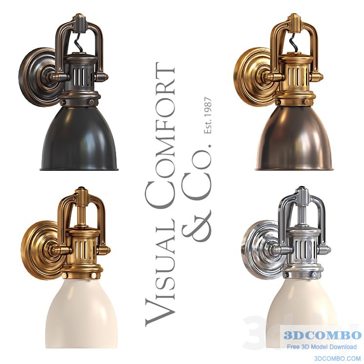 Visual Comfort Lamp SL 2975 Traditional Yoke Suspended Sconce