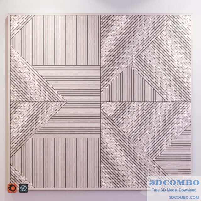 Wood-based panel Model 3D