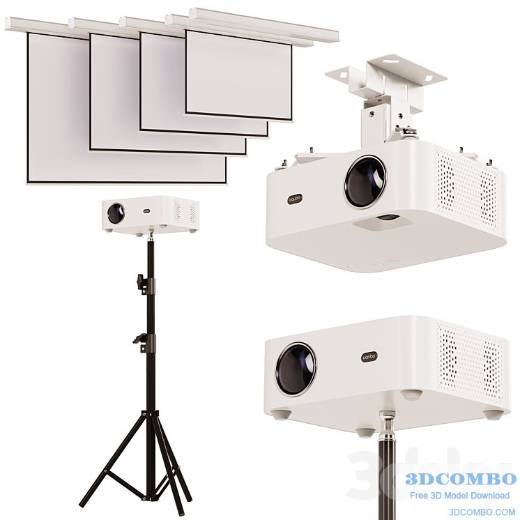 Xiaomi wanbo projector and projection screens